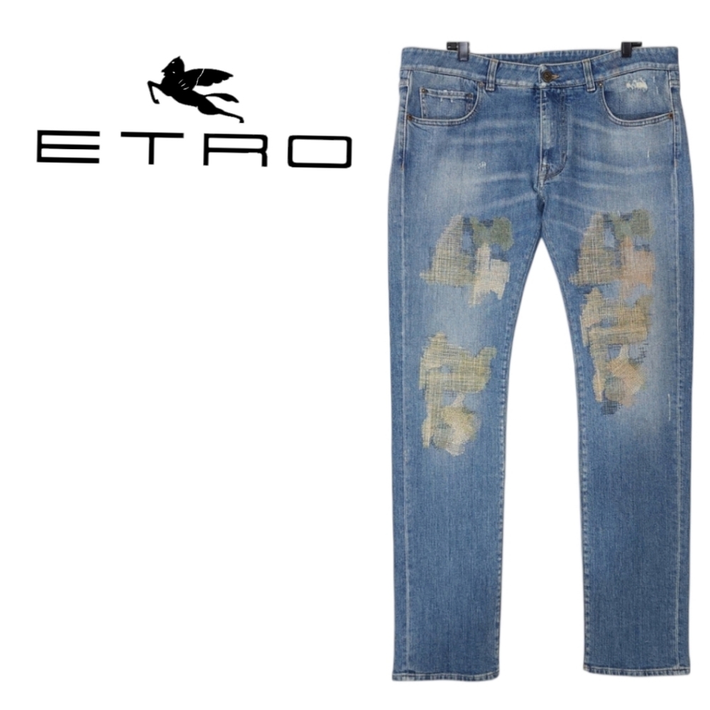ETRO 1W417 Slim Fit Jeans Men's 36x32